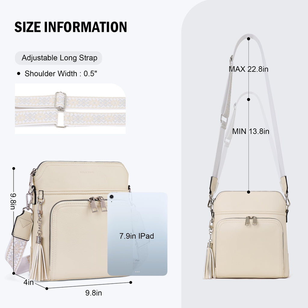 Tassel Charm Crossbody Bag for Women -  by Handbags Specialist Headquarter | Available at Handbags Specialist Headquarter