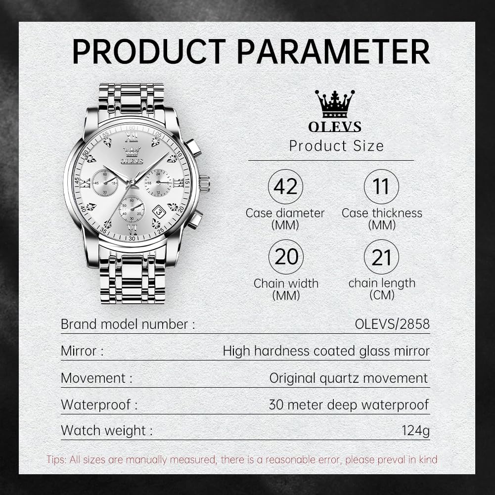 EclipseTime: Luminous Men's Luxury Chrono Watch