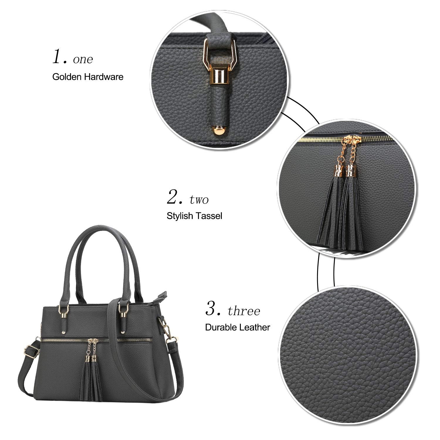 Luxe Leather Satchel & Crossbody Bags -  by Handbags Specialist Headquarter | Available at Handbags Specialist Headquarter