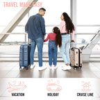 Veken Travel Cubes - 8 Piece Set - Luggage Travel Bags by Handbags Specialist Headquarter | Available at Handbags Specialist Headquarter