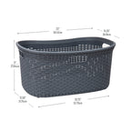 Ivory Wicker Mind Reader 40L Laundry Basket - Laundry Baskets by Handbags Specialist Headquarter | Available at Handbags Specialist Headquarter