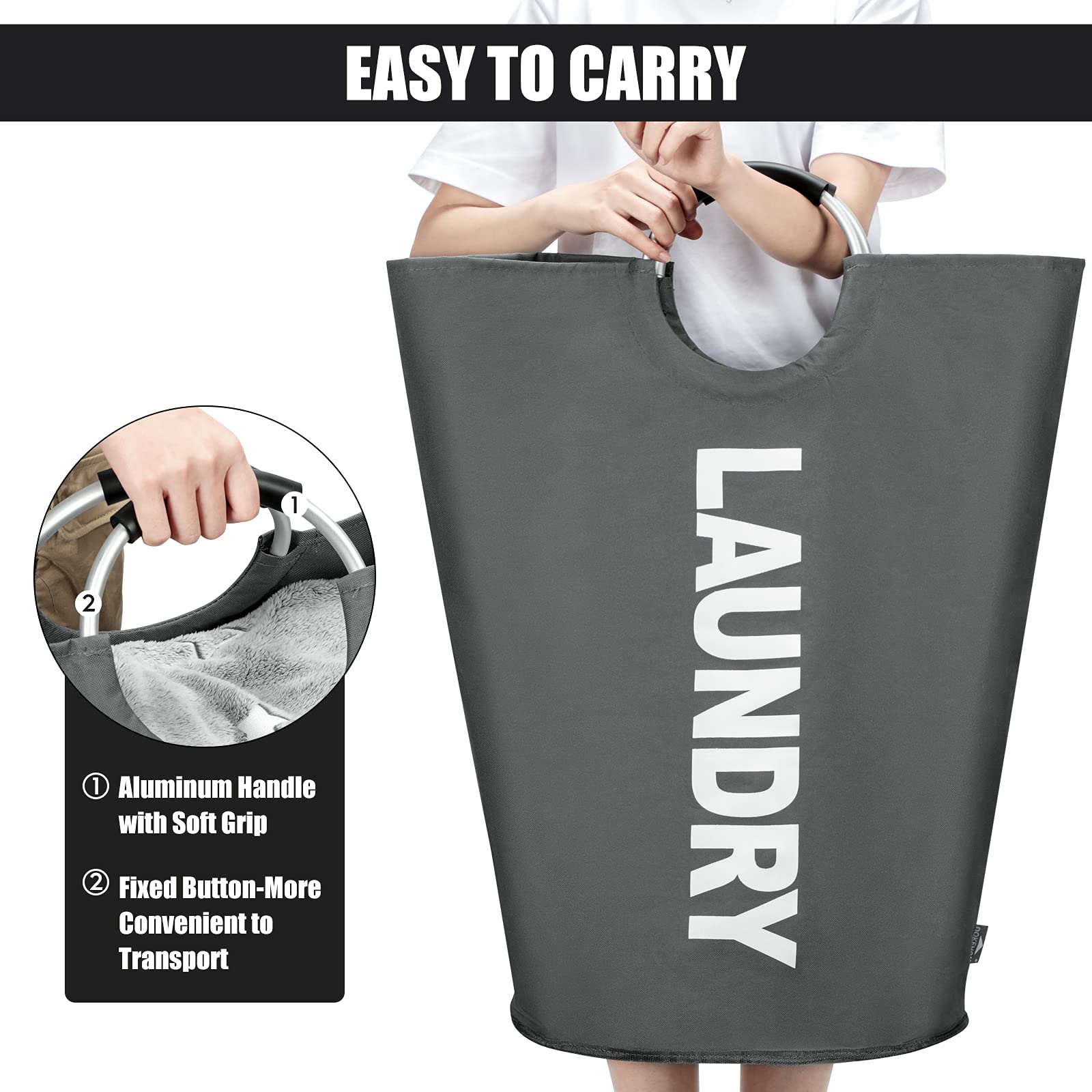 FoldAway Laundry Hamper - Laundry Baskets by Handbags Specialist Headquarter | Available at Handbags Specialist Headquarter