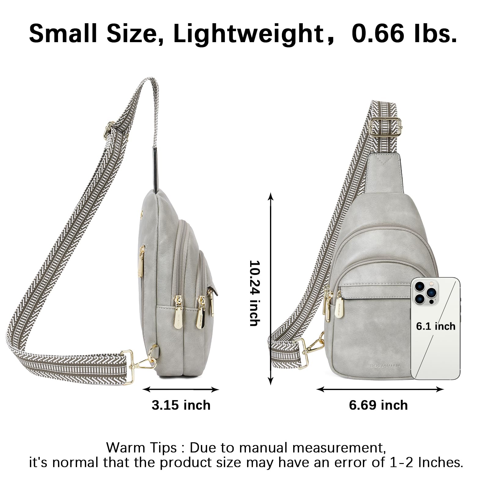 BOSTANTEN Chic Leather Crossbody Sling Bag -  by Handbags Specialist Headquarter | Available at Handbags Specialist Headquarter