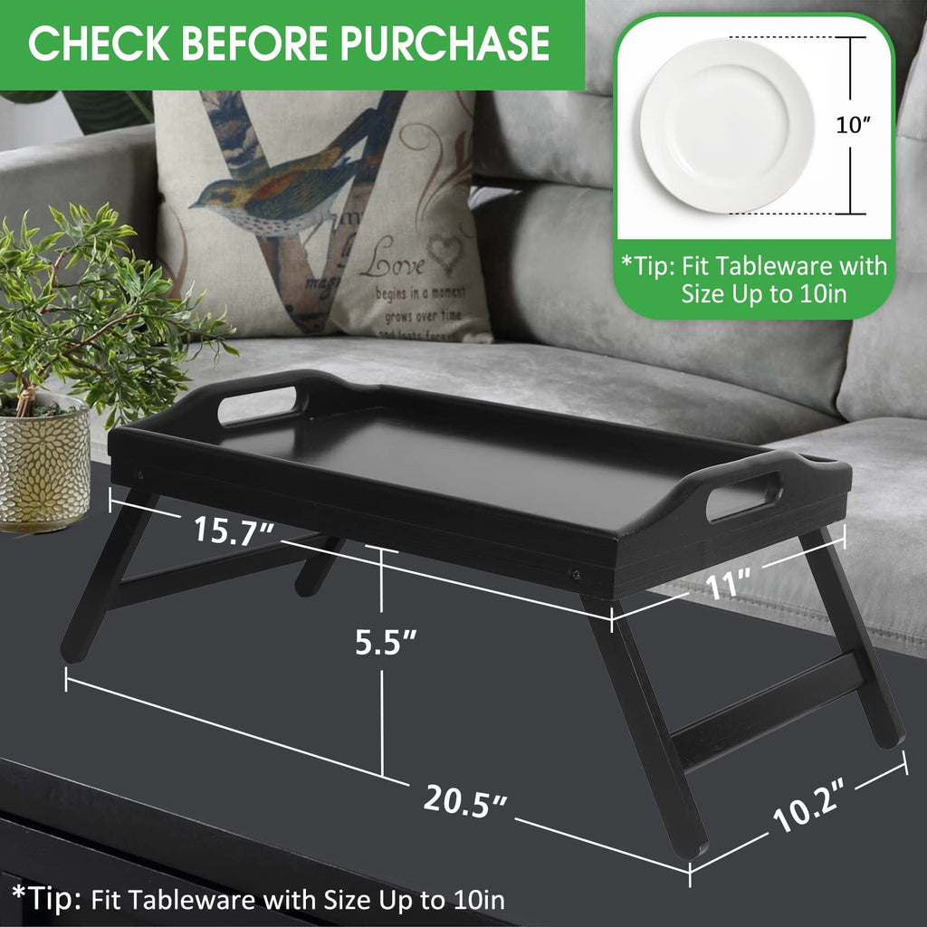 Artmeer Bamboo Foldable Bed & Laptop Tray - 2 Pack - Decor by Handbags Specialist Headquarter | Available at Handbags Specialist Headquarter