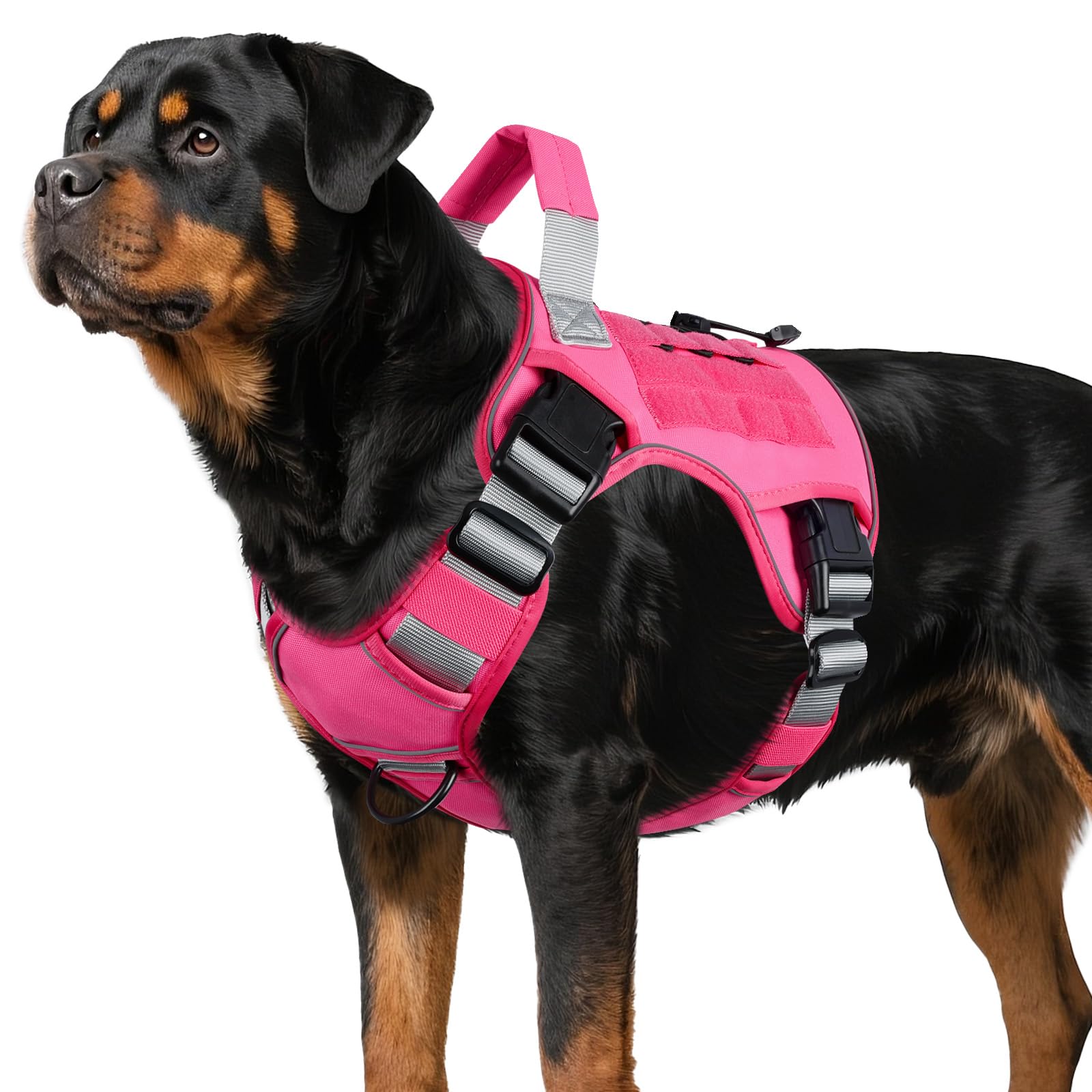GuardianGrip Tactical Dog Vest - Large, Reflective, Green -  by Handbags Specialist Headquarter | Available at Handbags Specialist Headquarter
