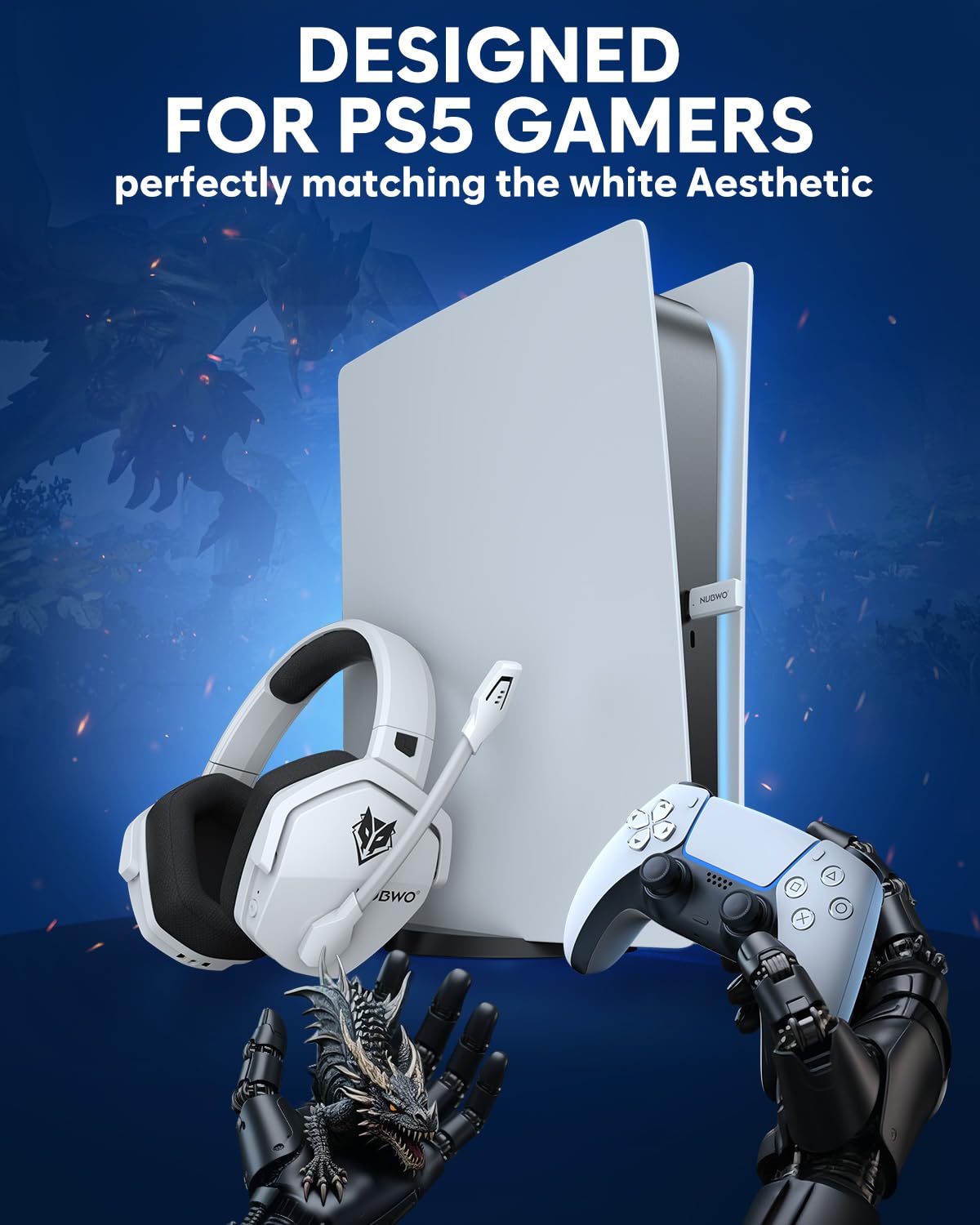 NUBWO G06 Dual Wireless Gaming Headset - Gaming Accessories by Handbags Specialist Headquarter | Available at Handbags Specialist Headquarter