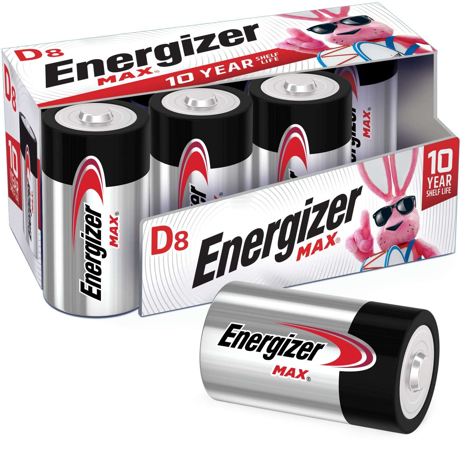 Energizer Premium D Alkaline Batteries 8-Pack - Electronics by Handbags Specialist Headquarter | Available at Handbags Specialist Headquarter