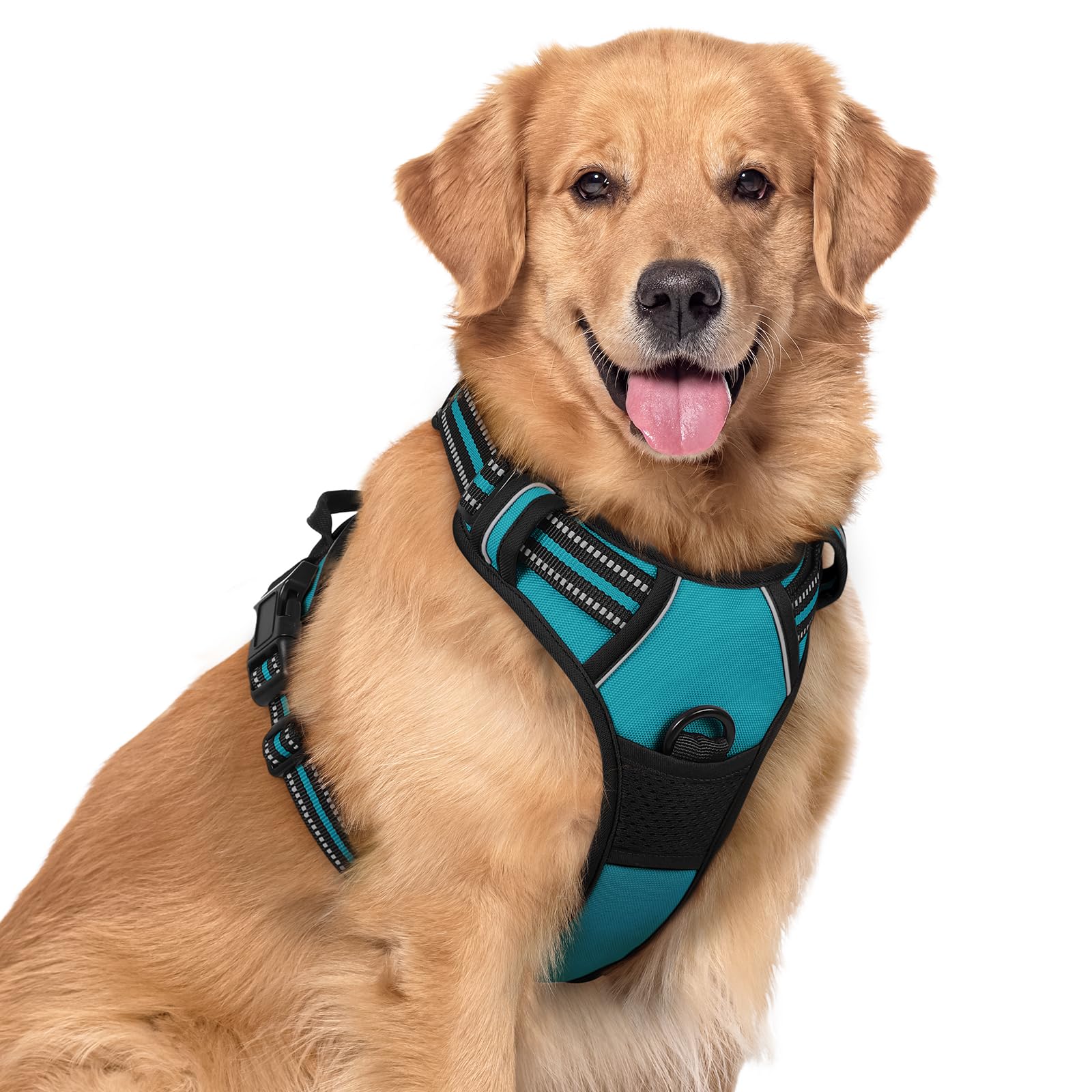 PawGuard No-Pull Reflective Dog Harness - Large Black -  by Handbags Specialist Headquarter | Available at Handbags Specialist Headquarter
