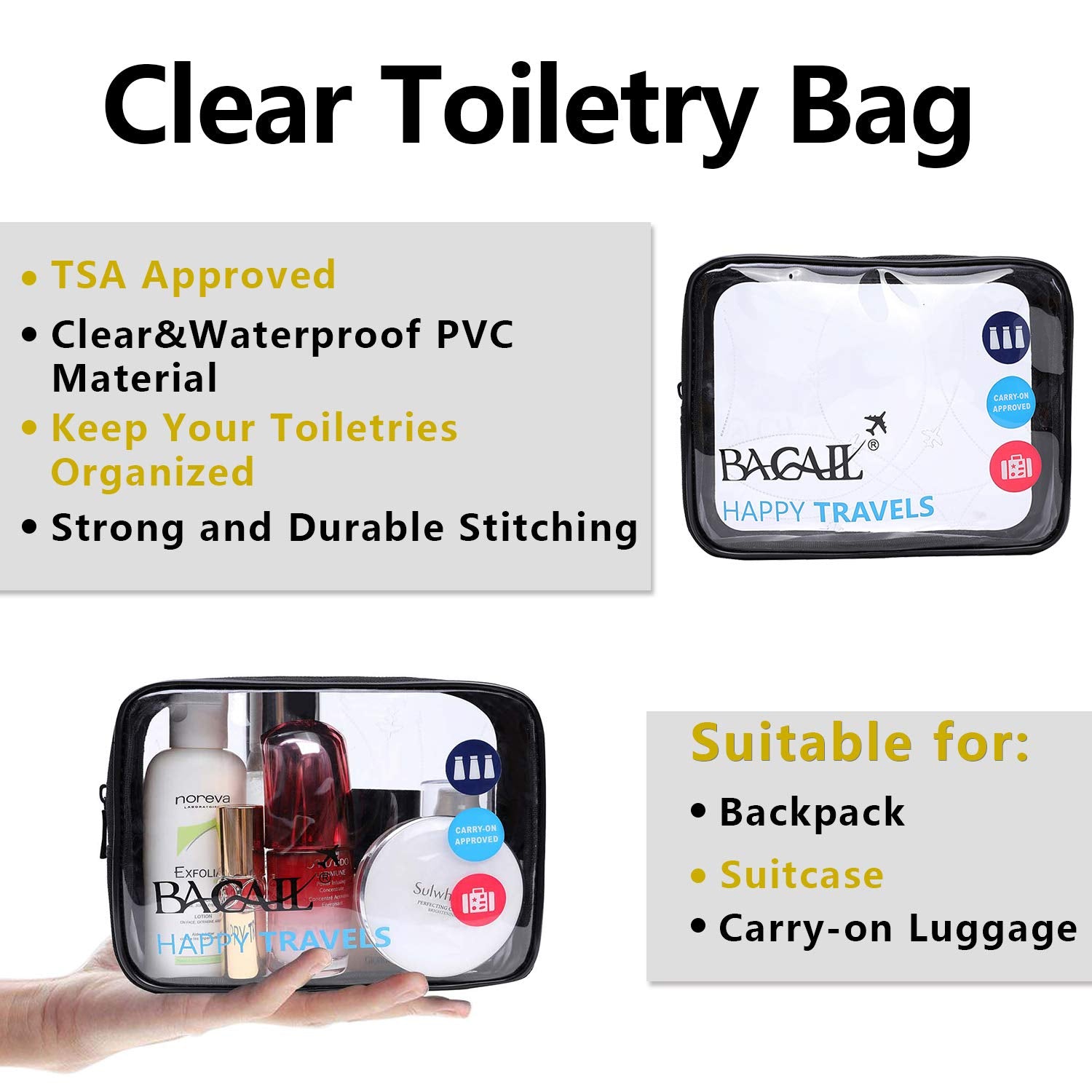 BAGAIL Travel Cubes: 8/9 Set Packing Organizers -  by Handbags Specialist Headquarter | Available at Handbags Specialist Headquarter