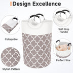 Collapsible Hamper Bag - Grey - Laundry Baskets by Handbags Specialist Headquarter | Available at Handbags Specialist Headquarter