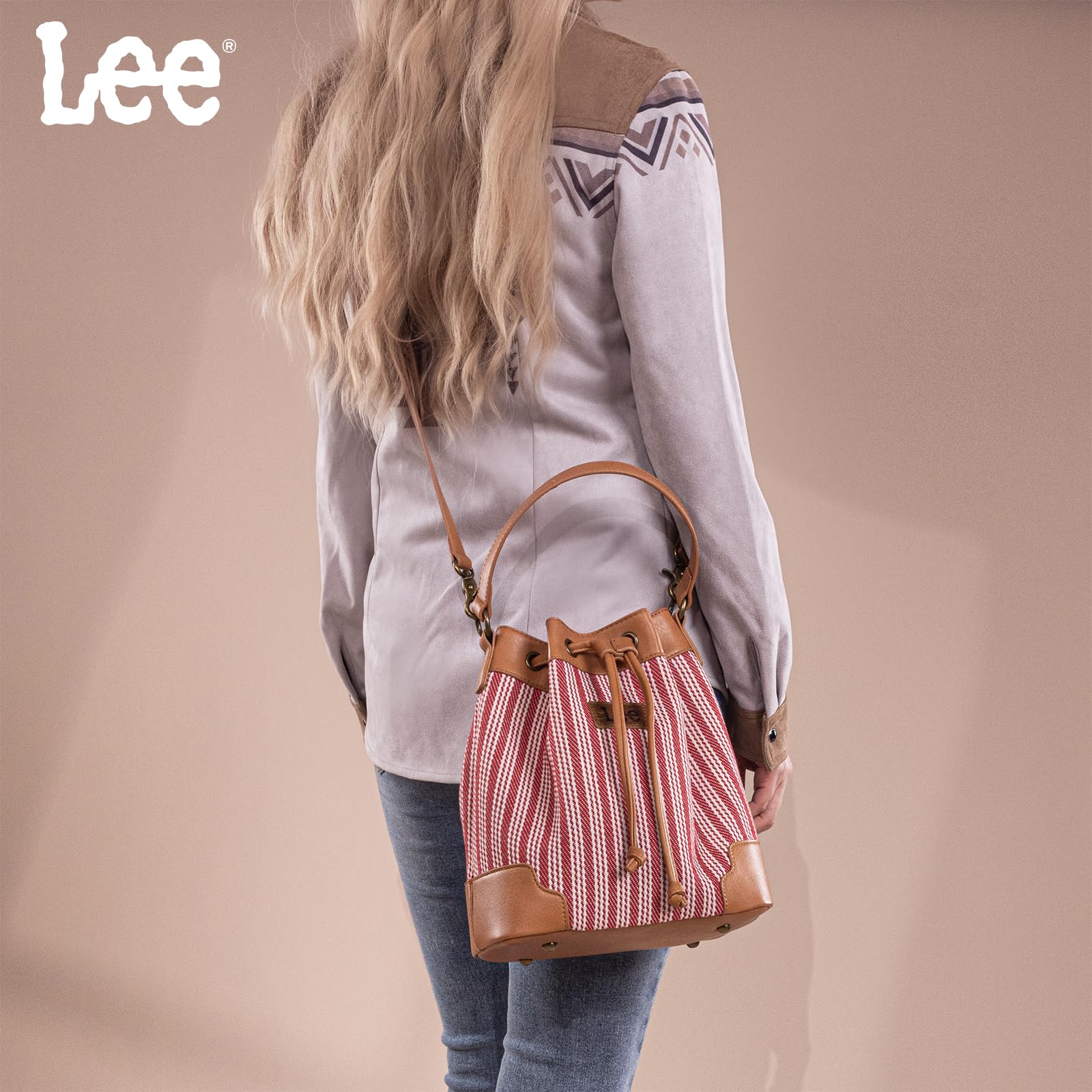 Montana West Lee Drawstring Hobo Bucket Bag -  by Handbags Specialist Headquarter | Available at Handbags Specialist Headquarter