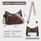 AUYOCO Chic Vegan Leather Crossbody Bag with Strap -  by Handbags Specialist Headquarter | Available at Handbags Specialist Headquarter