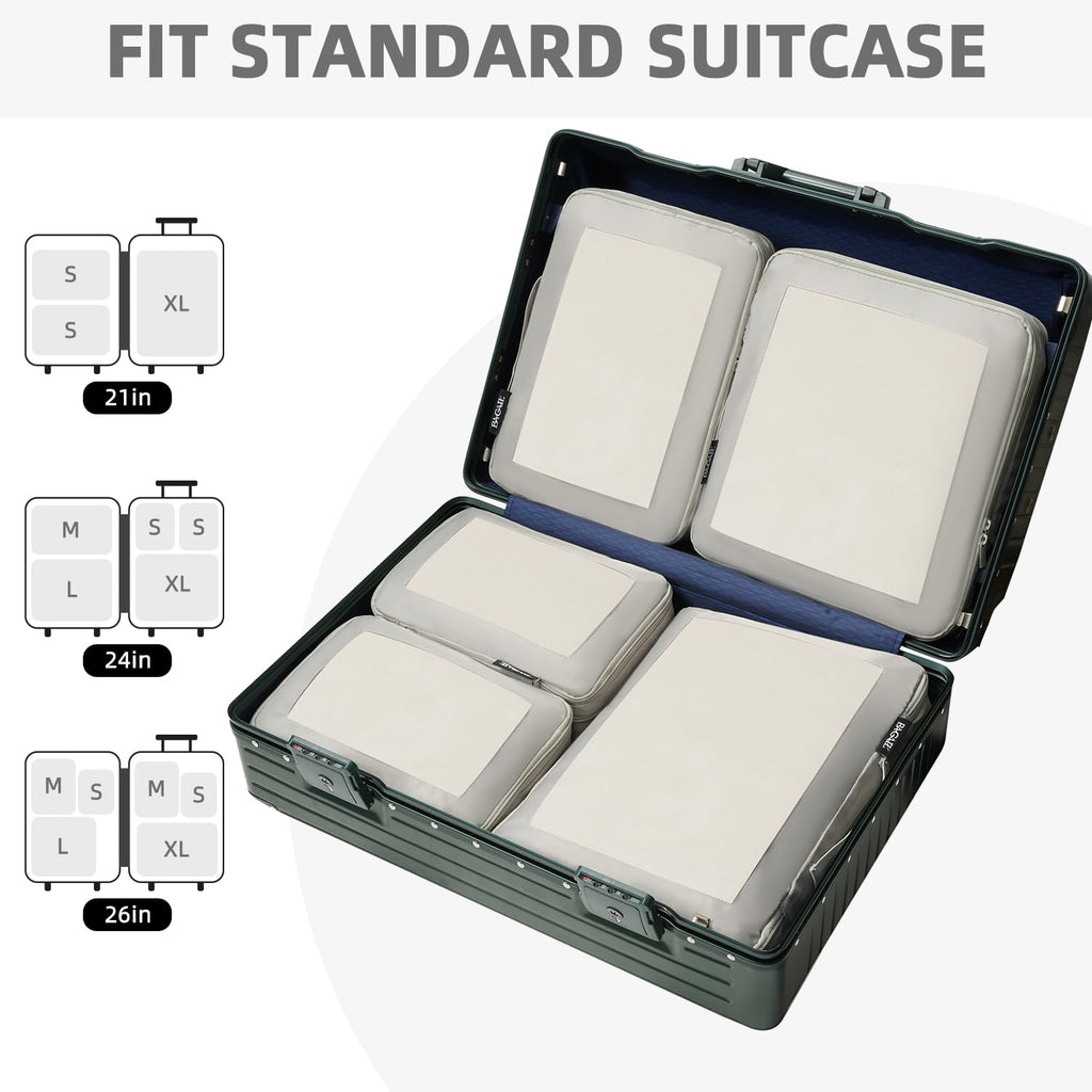 BAGAIL Expandable Travel Compression Cubes Set -  by Handbags Specialist Headquarter | Available at Handbags Specialist Headquarter
