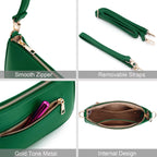 Retro Vegan Leather Shoulder Bag -  by Handbags Specialist Headquarter | Available at Handbags Specialist Headquarter