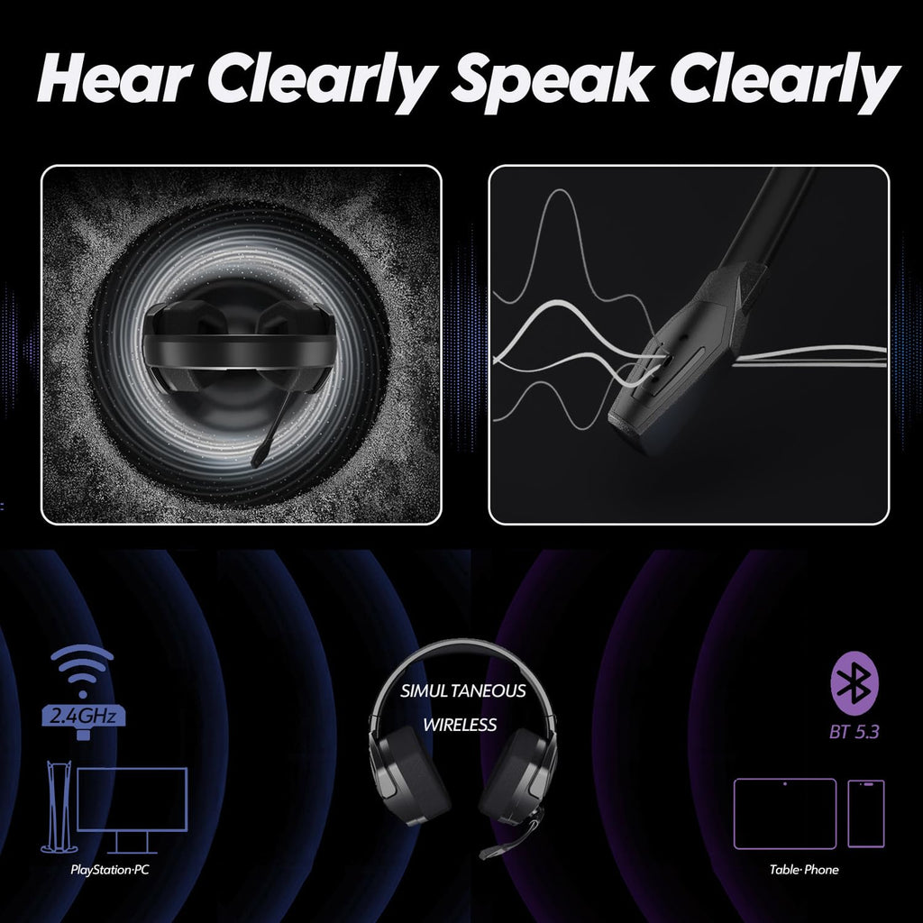 NUBWO G06 Dual Wireless Gaming Headset - Gaming Accessories by Handbags Specialist Headquarter | Available at Handbags Specialist Headquarter