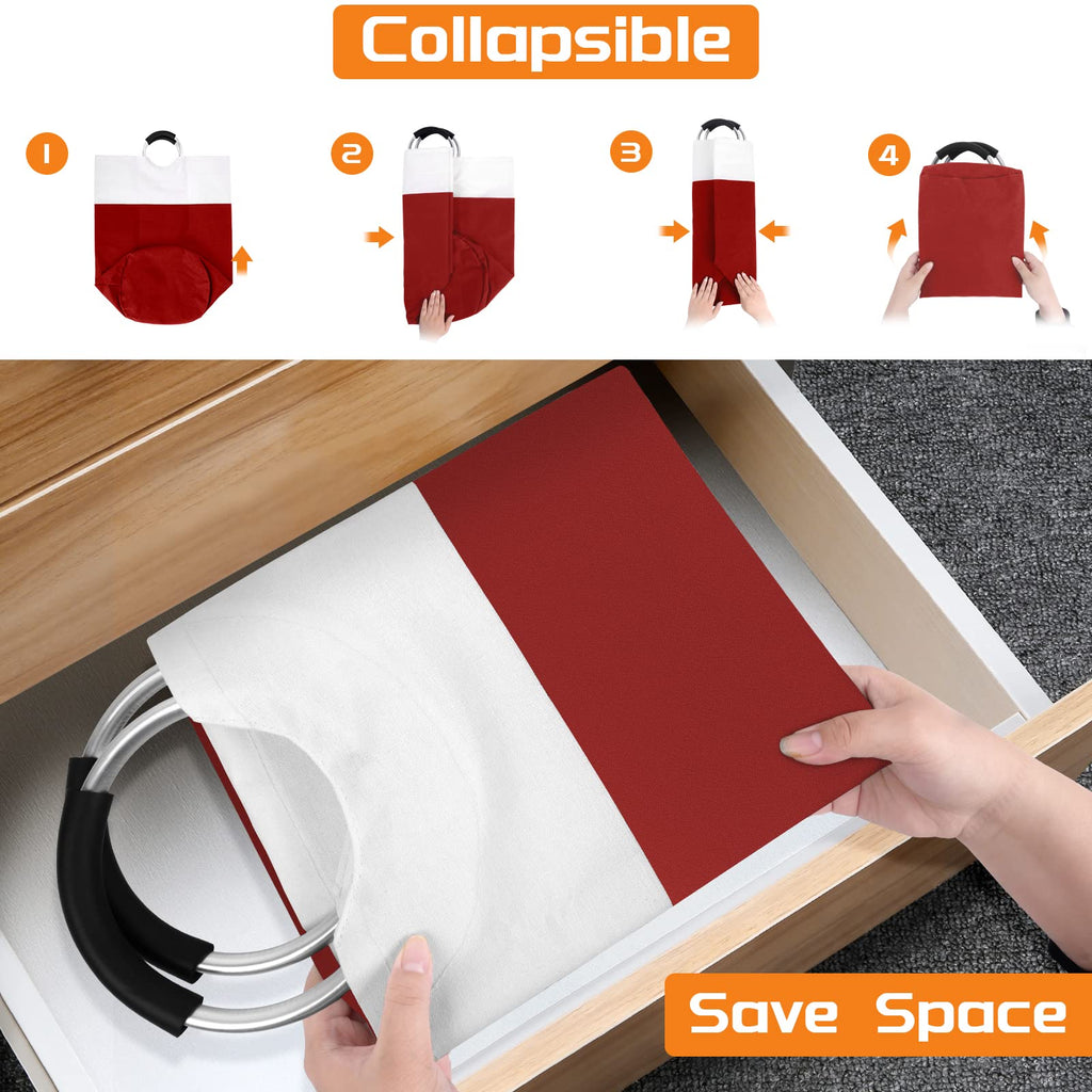 BlissTotes 90L Collapsible Laundry Hamper - Black - Laundry Baskets by Handbags Specialist Headquarter | Available at Handbags Specialist Headquarter