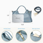 BOSTANTEN Leather Satchel Crossbody Handbag for Women