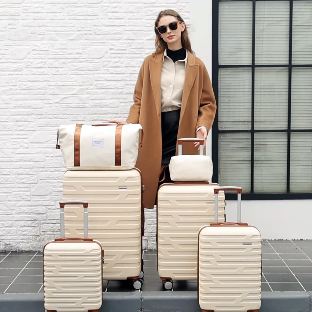 LAVENDER 6pc Hardside Spinner Luggage – ##variant## Luggage Travel Bags