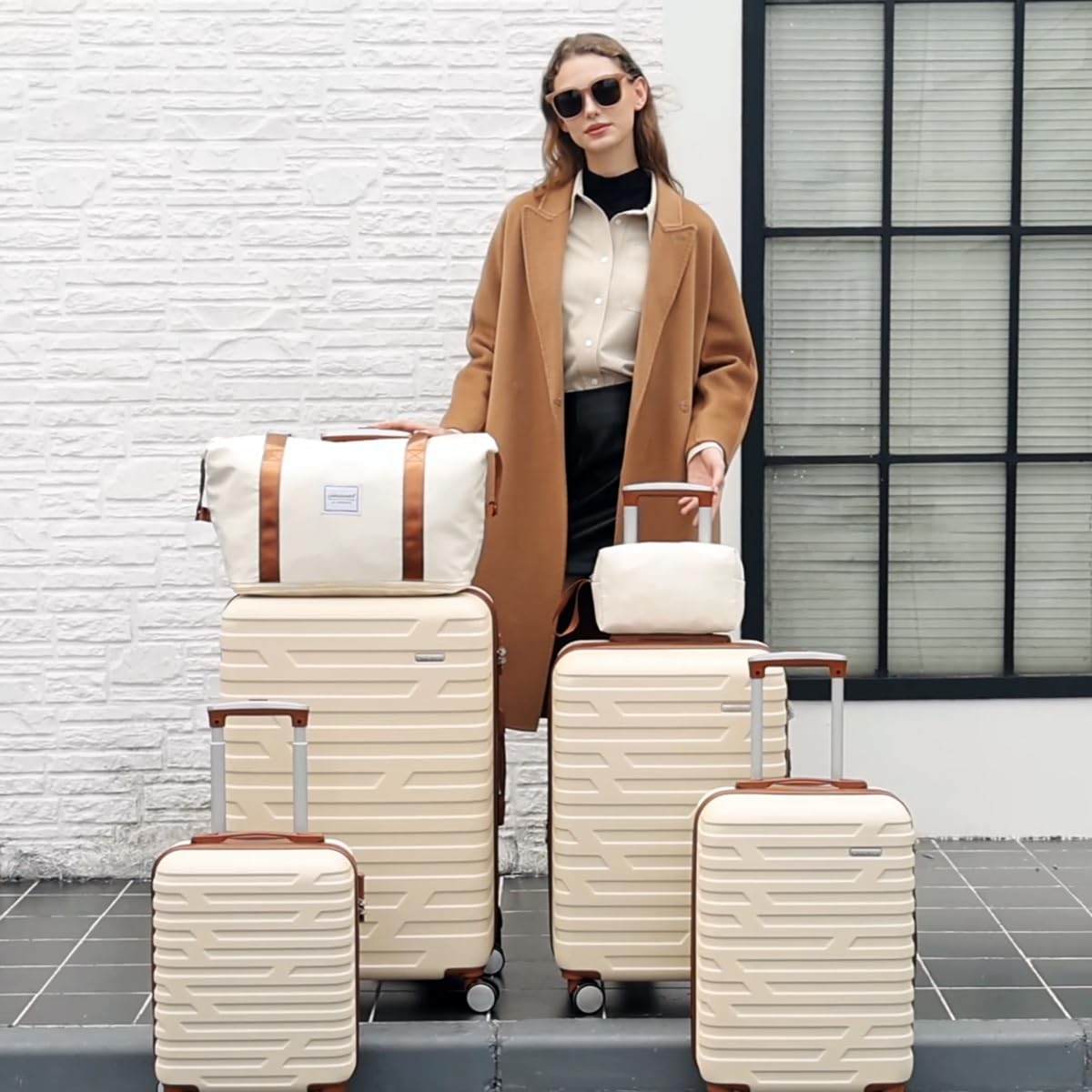 LAVENDER 6pc Hardside Spinner Luggage – ##variant## Luggage Travel Bags