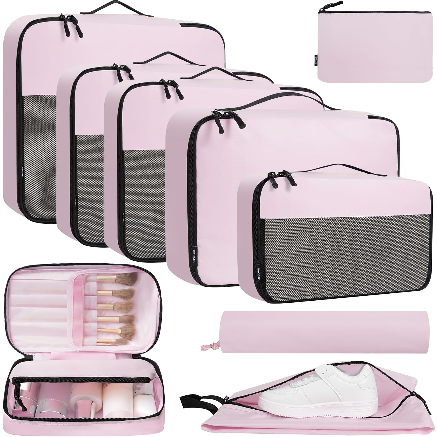 BAGAIL Travel Cubes: 8/9 Set Packing Organizers -  by Handbags Specialist Headquarter | Available at Handbags Specialist Headquarter
