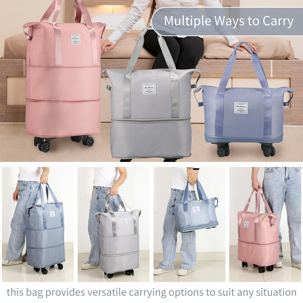 VoyagePro Expandable Wheeled Duffle Bag -  by Handbags Specialist Headquarter | Available at Handbags Specialist Headquarter