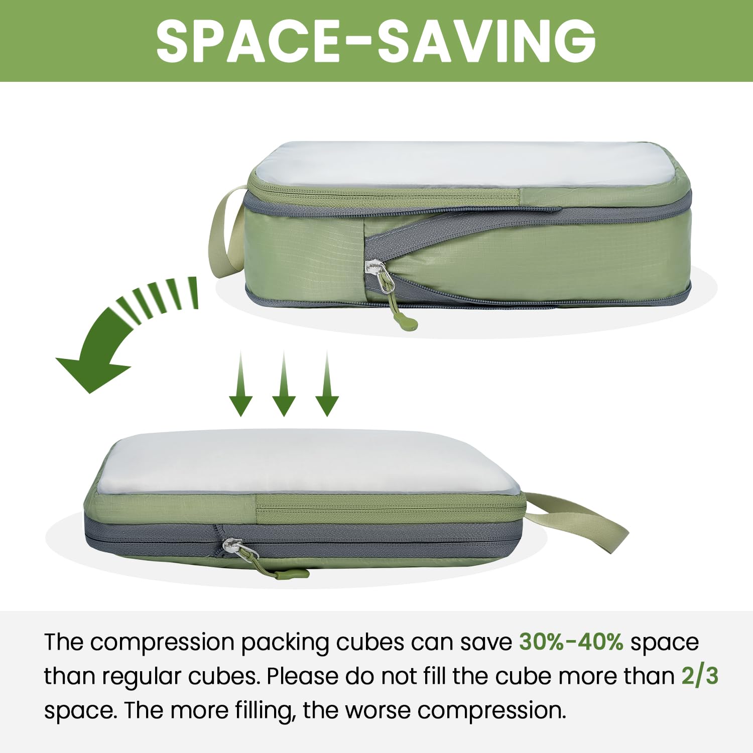 BAGAIL Travel Compression Cubes Set for Packing Ease -  by Handbags Specialist Headquarter | Available at Handbags Specialist Headquarter