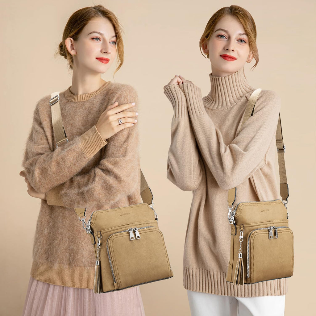 Tassel Charm Crossbody Bag for Women -  by Handbags Specialist Headquarter | Available at Handbags Specialist Headquarter