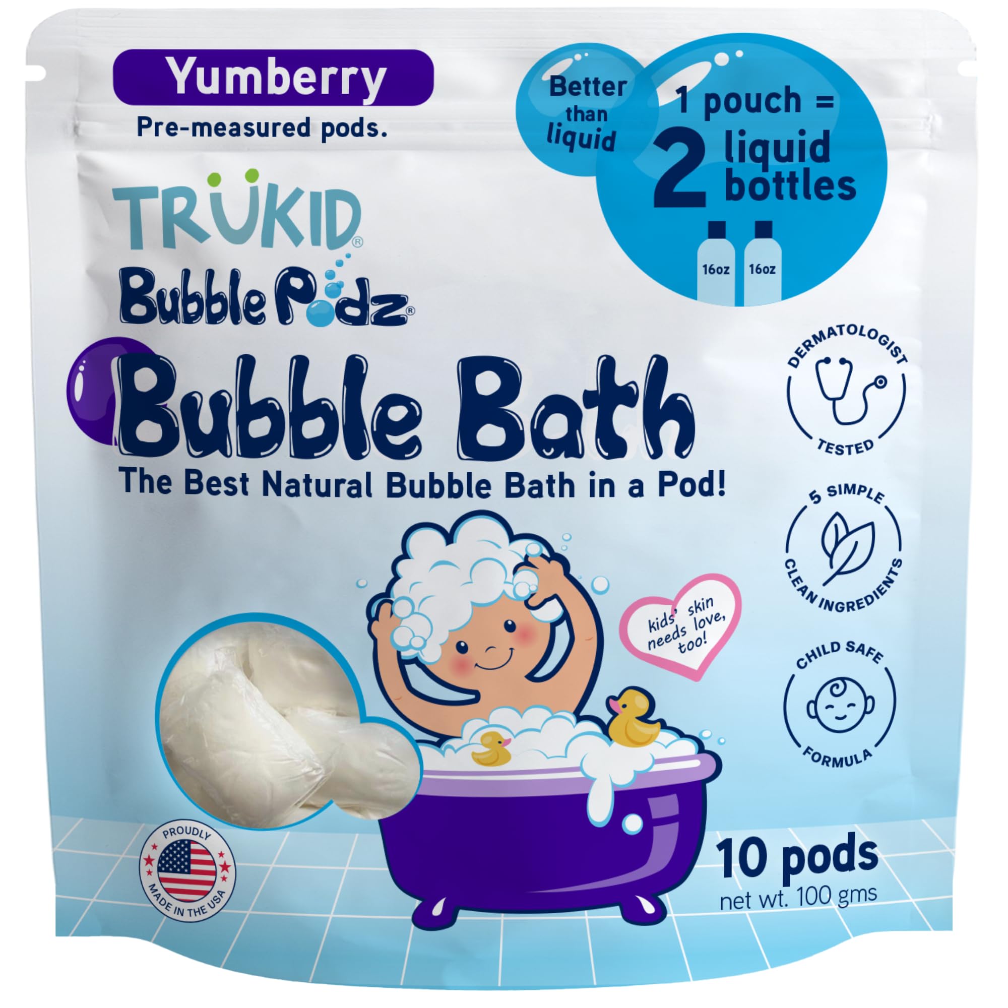TruKid Bubble Podz: Gentle Lavender Bath Bombs - Baby Products by Handbags Specialist Headquarter | Available at Handbags Specialist Headquarter