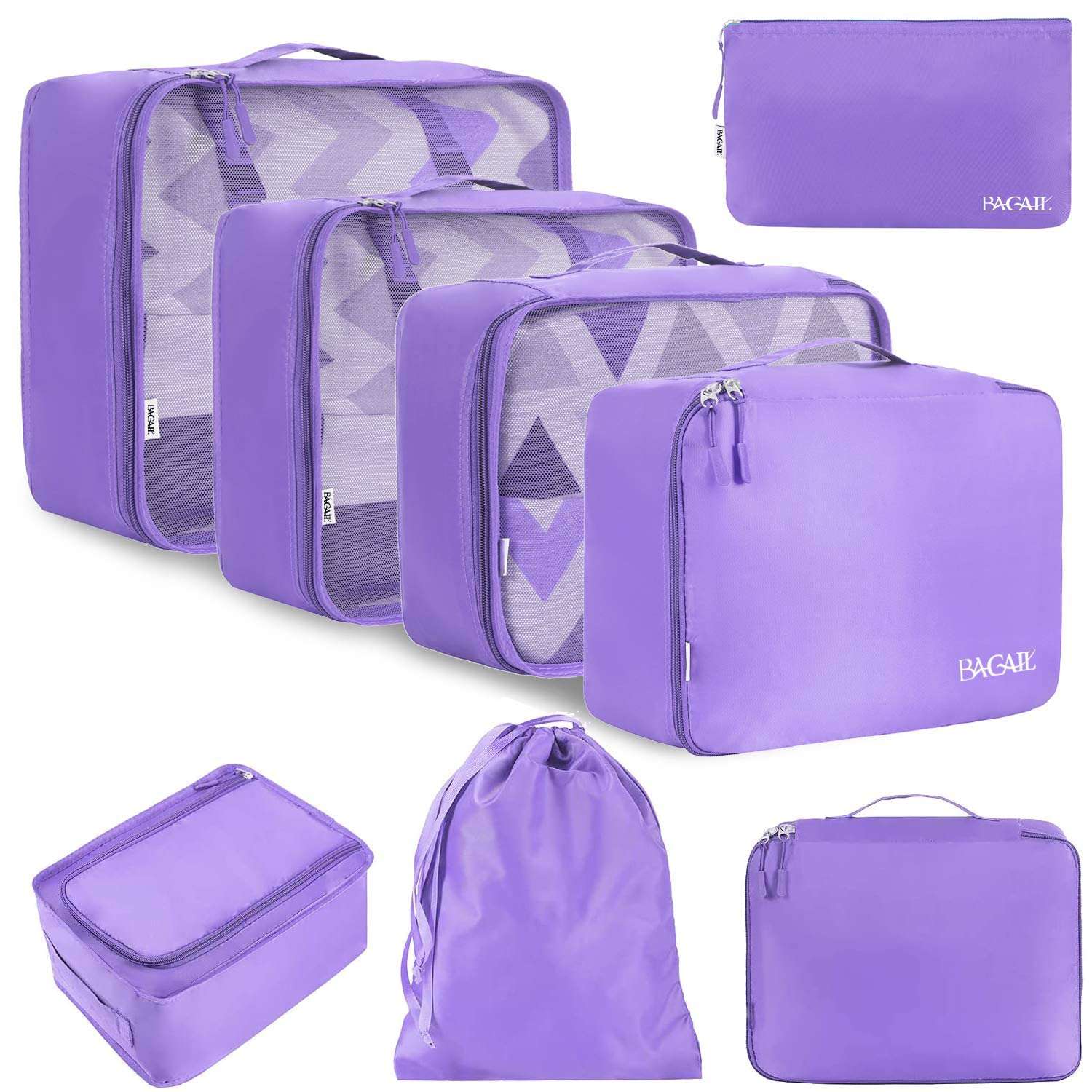 TravelMate 8-Piece Packing Cubes - Luggage Travel Bags by Handbags Specialist Headquarter | Available at Handbags Specialist Headquarter