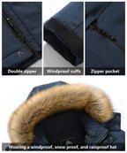 Men's Waterproof Warm Ski Snow Jacket Parka