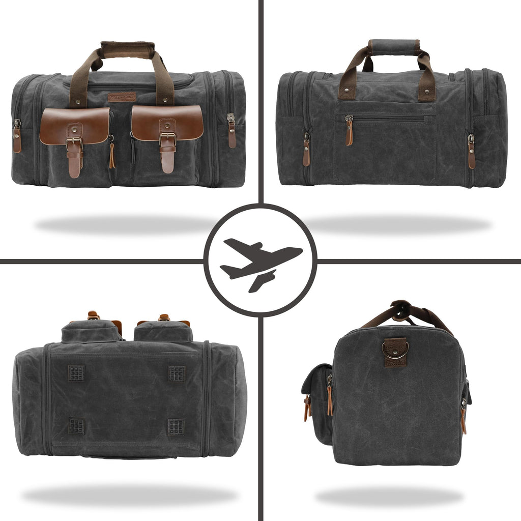 Wildroad 50L Waxed Canvas Waterproof Duffle Bag