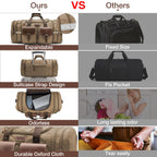 Wildroad 50L Waxed Canvas Waterproof Duffle Bag