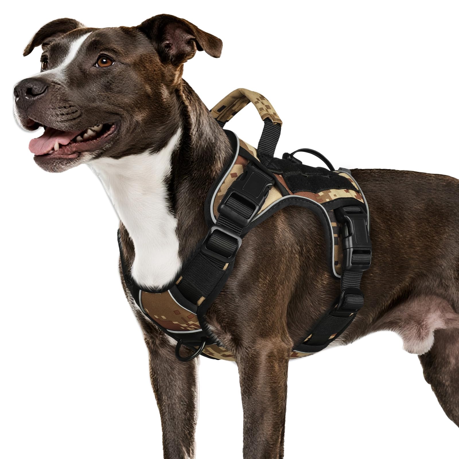 GuardianGrip Tactical Dog Vest - Large, Reflective, Green -  by Handbags Specialist Headquarter | Available at Handbags Specialist Headquarter