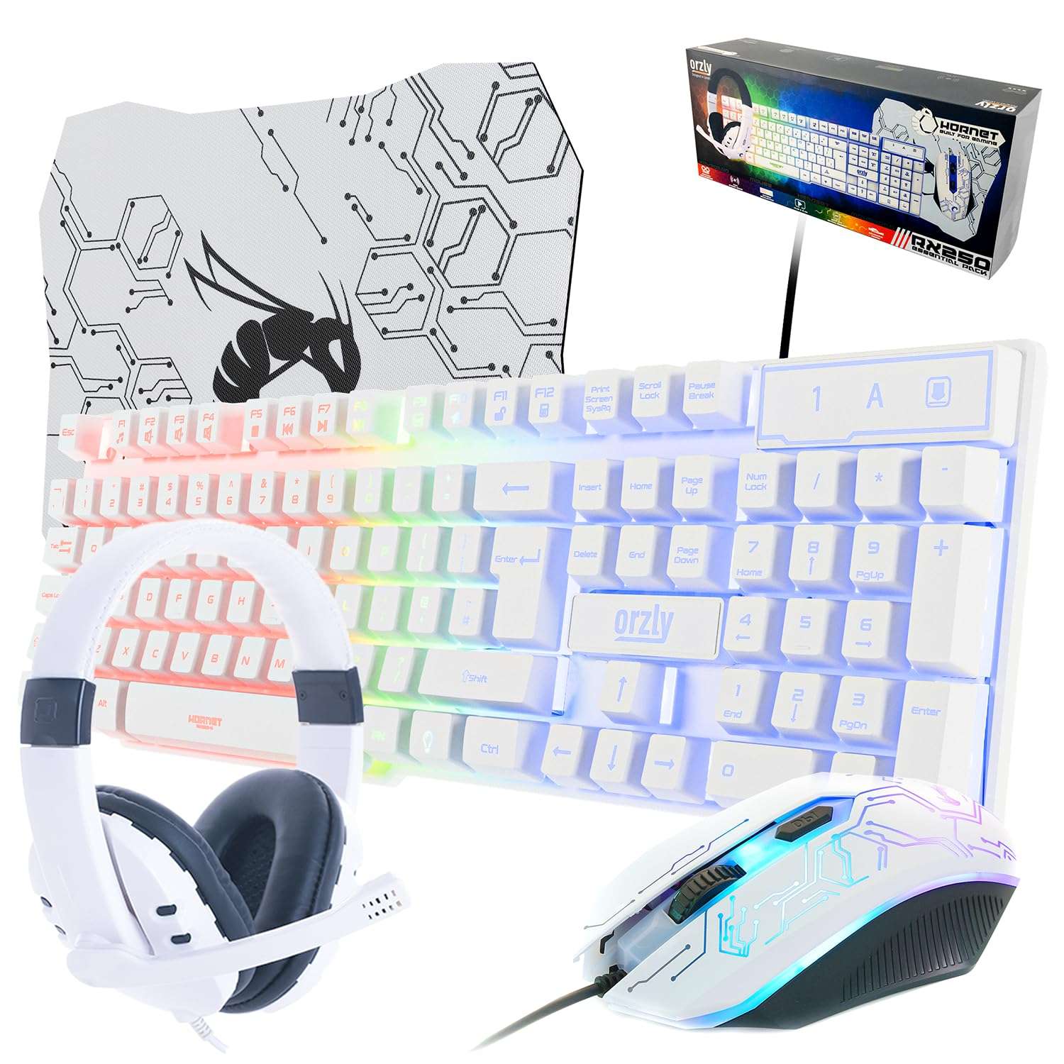 Hornet RX-250: 4-in-1 RGB Gaming Gear Bundle - Gaming Accessories by Handbags Specialist Headquarter | Available at Handbags Specialist Headquarter