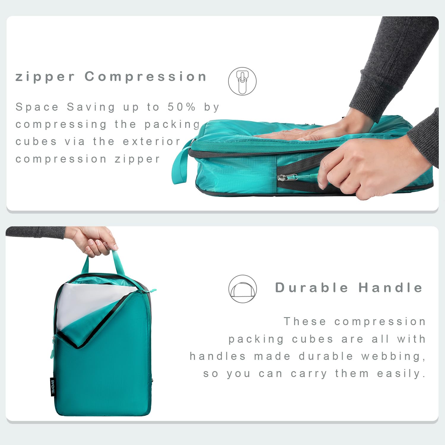 BAGAIL Travel Compression Cubes Set for Packing Ease -  by Handbags Specialist Headquarter | Available at Handbags Specialist Headquarter