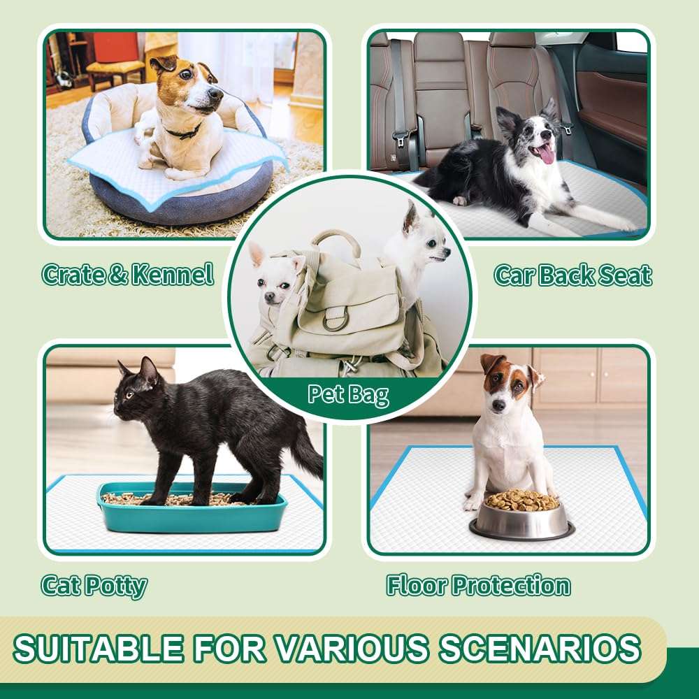 Puppy Pee Pro Pads - 100 Count Super Absorbent Set - Pet Supplies by Handbags Specialist Headquarter | Available at Handbags Specialist Headquarter