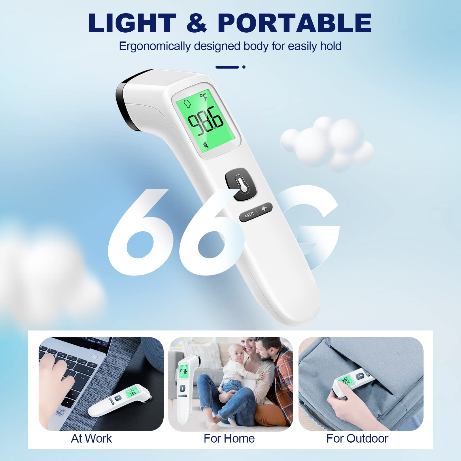 SmartScan No-Touch Thermometer: Family & Fever Care - Health Care by Handbags Specialist Headquarter | Available at Handbags Specialist Headquarter
