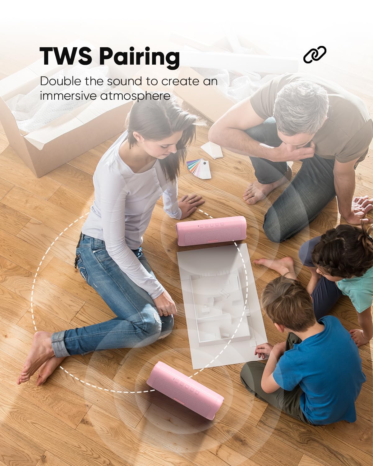 EchoVibe: Portable Waterproof Bluetooth Speaker - Decor by Handbags Specialist Headquarter | Available at Handbags Specialist Headquarter