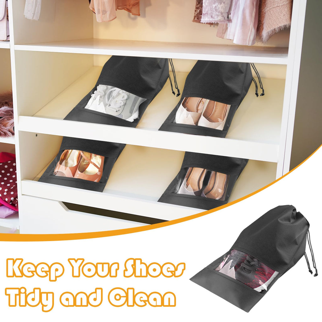 Travel Clear Shoe Bags - 5 Pack Waterproof Storage -  by Handbags Specialist Headquarter | Available at Handbags Specialist Headquarter