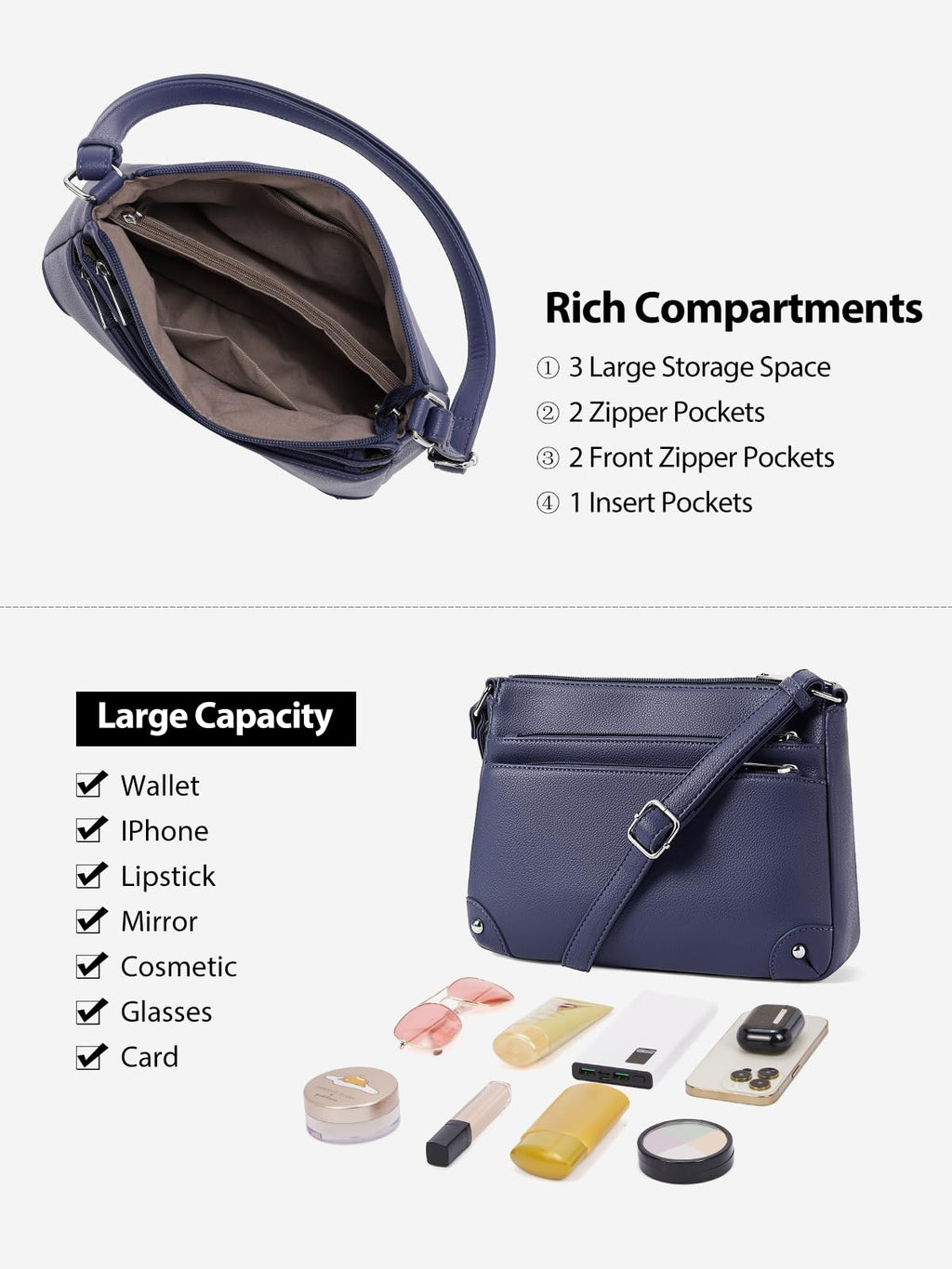 WestBronco ZipSatchel: Women's Medium Crossbody Bag - Handbags by Handbags Specialist Headquarter | Available at Handbags Specialist Headquarter