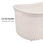 Ivory Wicker Mind Reader 40L Laundry Basket - Laundry Baskets by Handbags Specialist Headquarter | Available at Handbags Specialist Headquarter