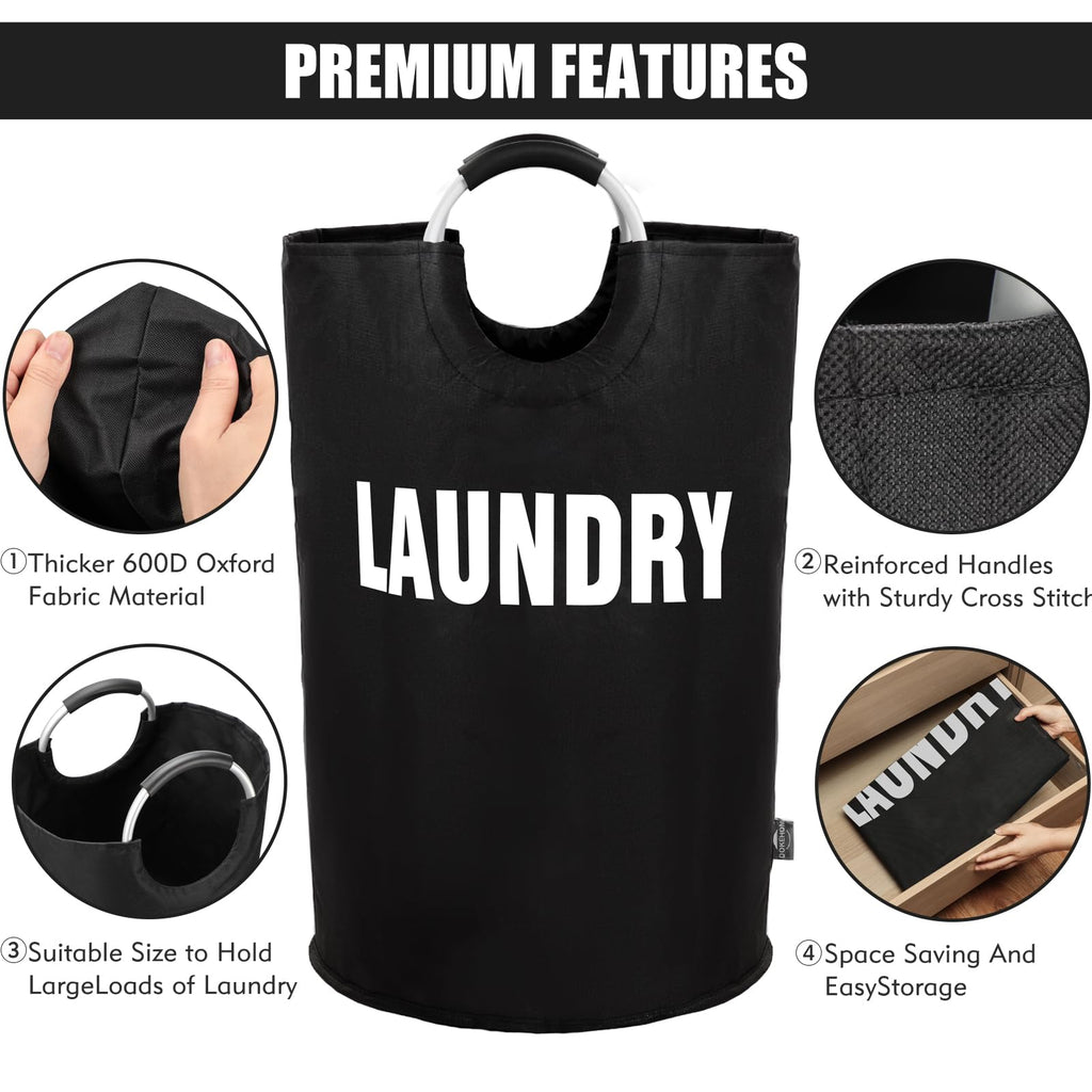 FoldAway Laundry Hamper - Laundry Baskets by Handbags Specialist Headquarter | Available at Handbags Specialist Headquarter