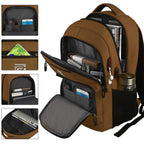 Volher Anti-Theft USB Laptop Backpack - Rose Red