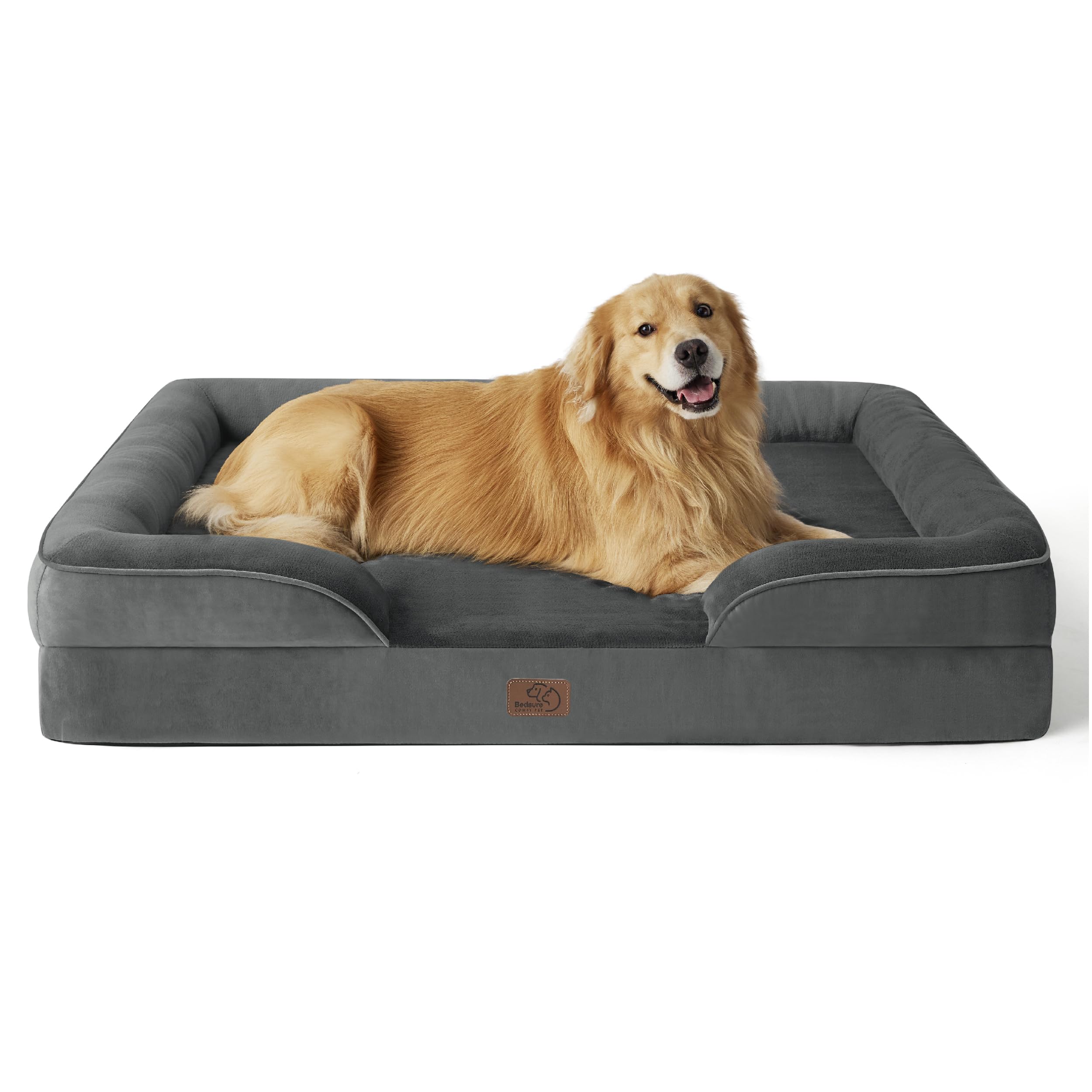 ComfyPaws Orthopedic Washable Dog Sofa - Large, Grey -  by Handbags Specialist Headquarter | Available at Handbags Specialist Headquarter