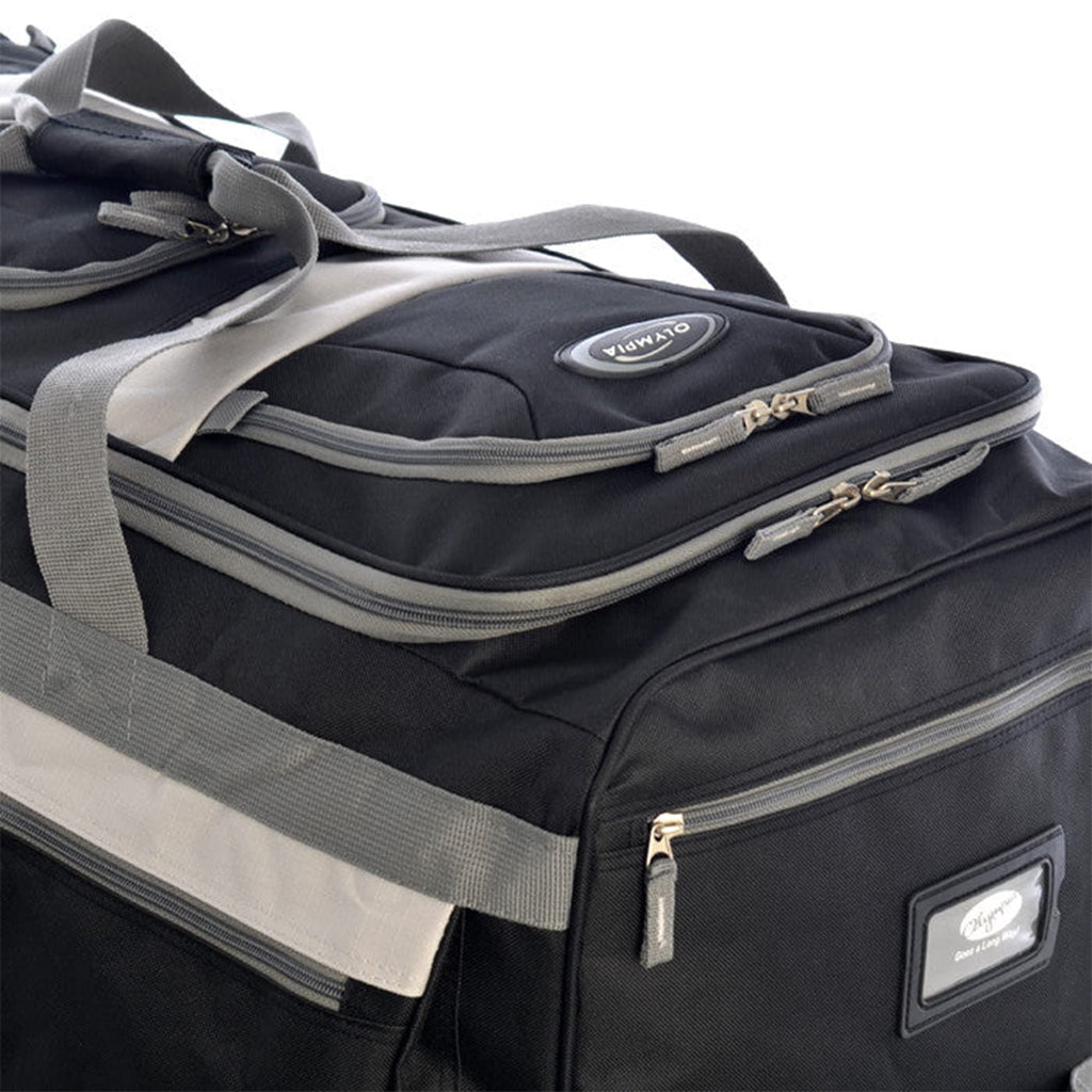 Olympia 22 Max Wheeled Duffel: 8-Pocket Water-Resist -  by Handbags Specialist Headquarter | Available at Handbags Specialist Headquarter