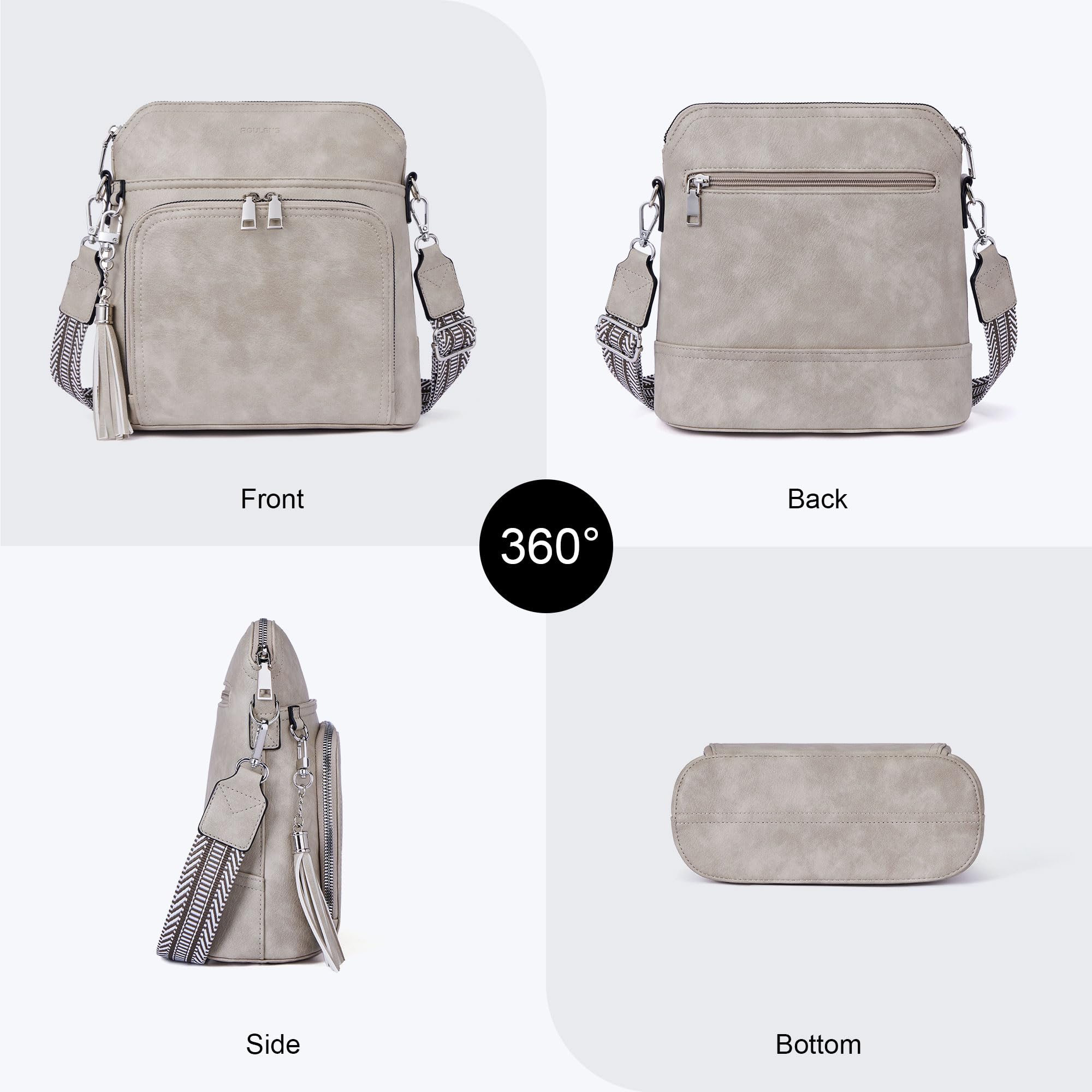 Tassel Charm Crossbody Bag for Women -  by Handbags Specialist Headquarter | Available at Handbags Specialist Headquarter