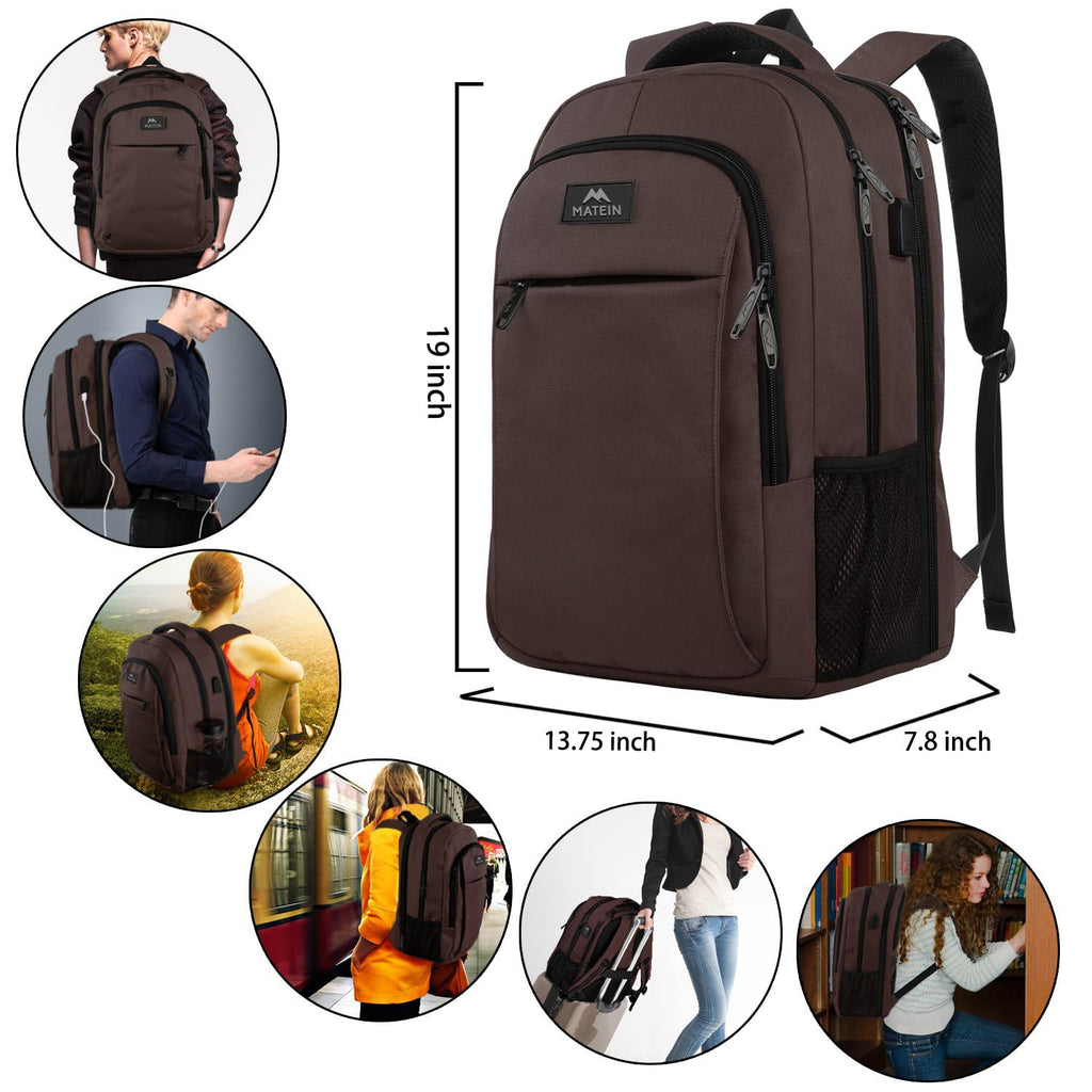 MATEIN SleekGuard Laptop Backpack with USB Port - Backpack Bags by Handbags Specialist Headquarter | Available at Handbags Specialist Headquarter