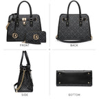 Dasein Women’s 2pcs Satchel & Shoulder Bag Set