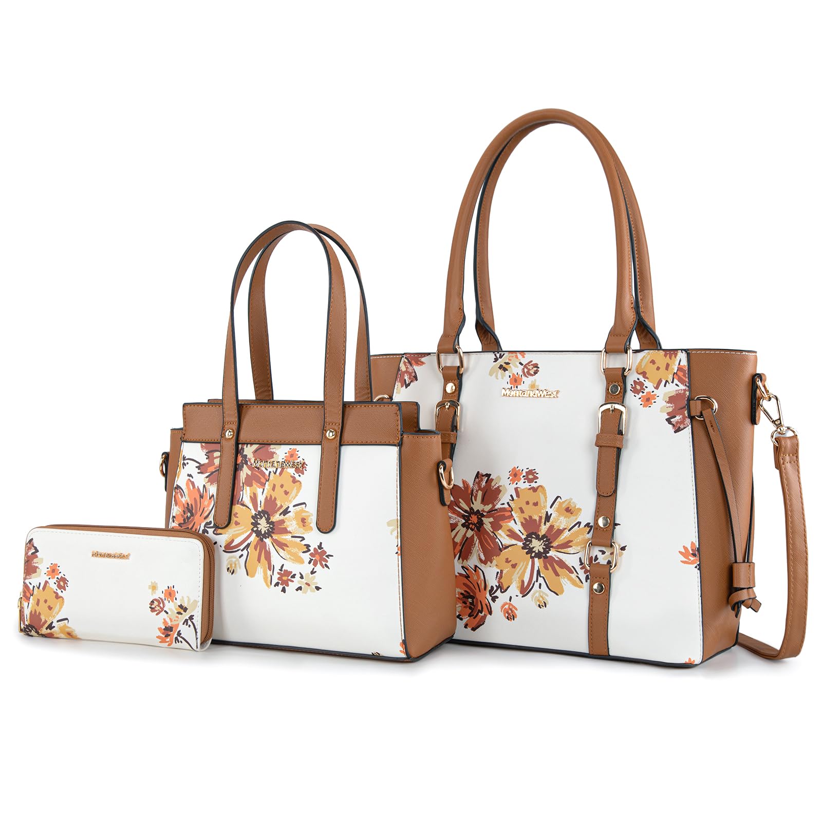 Montana West Luxe Trio: Tote, Wallet & Satchel Set