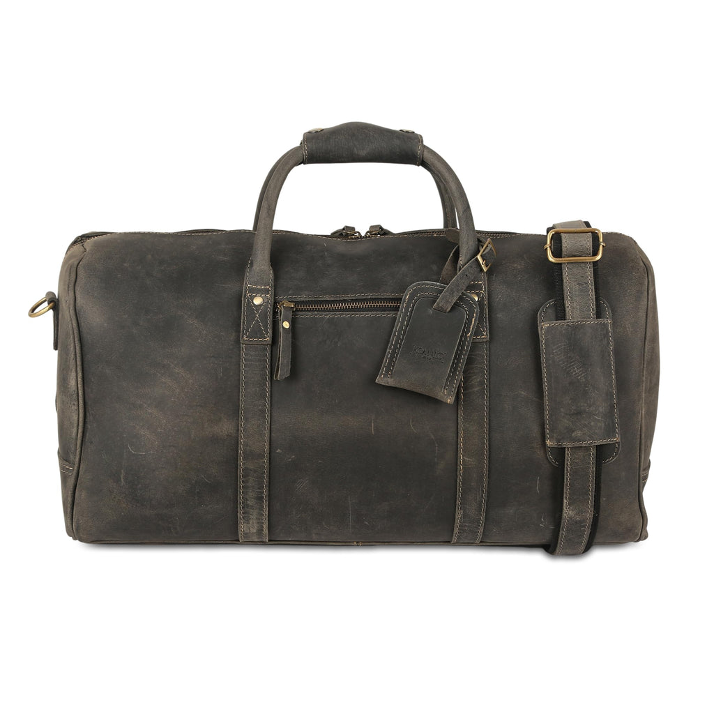 Leather Travel Duffle Bag Cabin Friendly Carry-On
